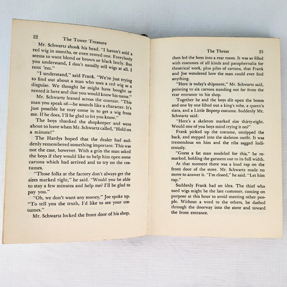 The Tower Treasure Hardy Boys Mystery Series Book HB # 1 Franklin Dixon 1959 VTG - Picture 10 of 16